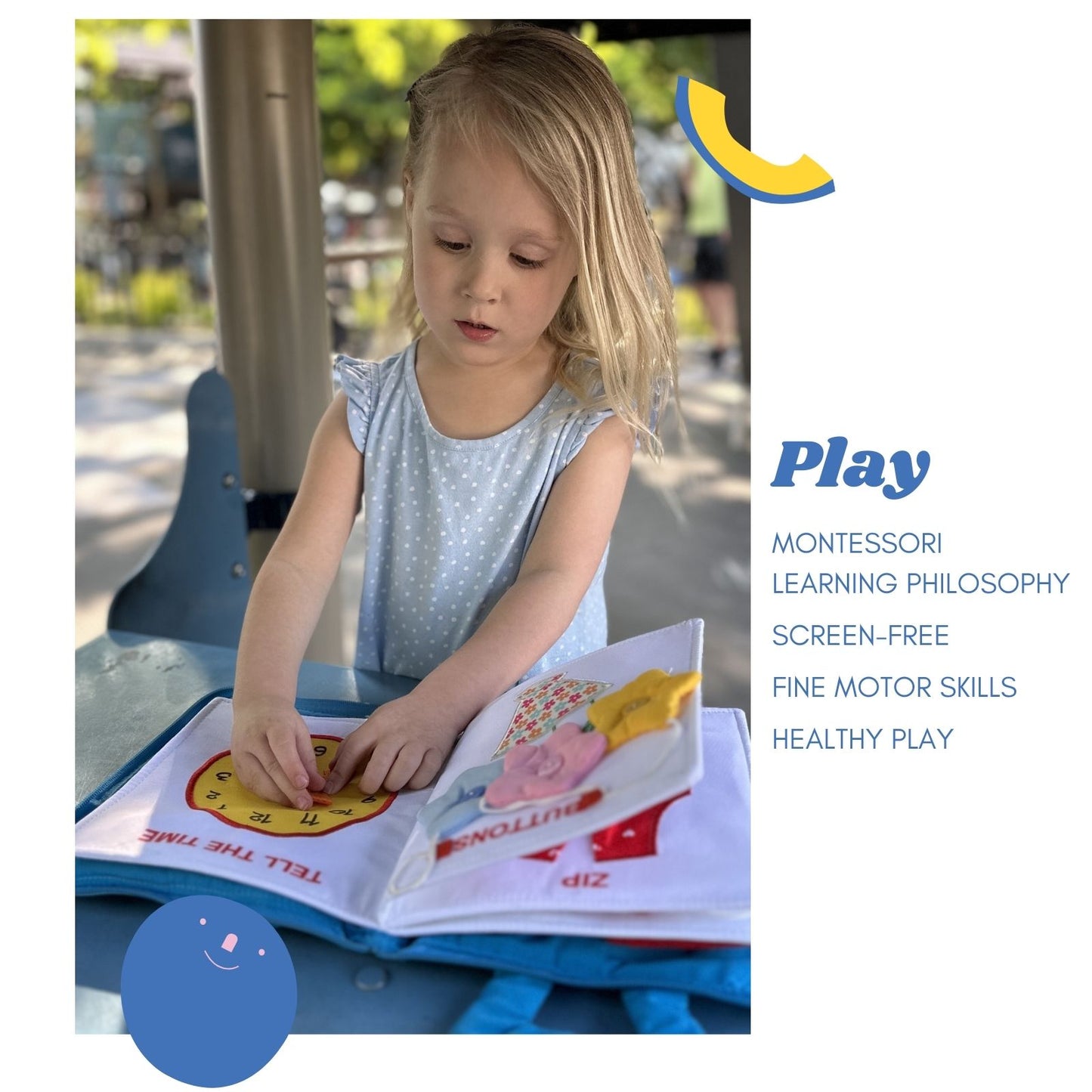 My Quiet Book for Toddlers [Orange & Blue]