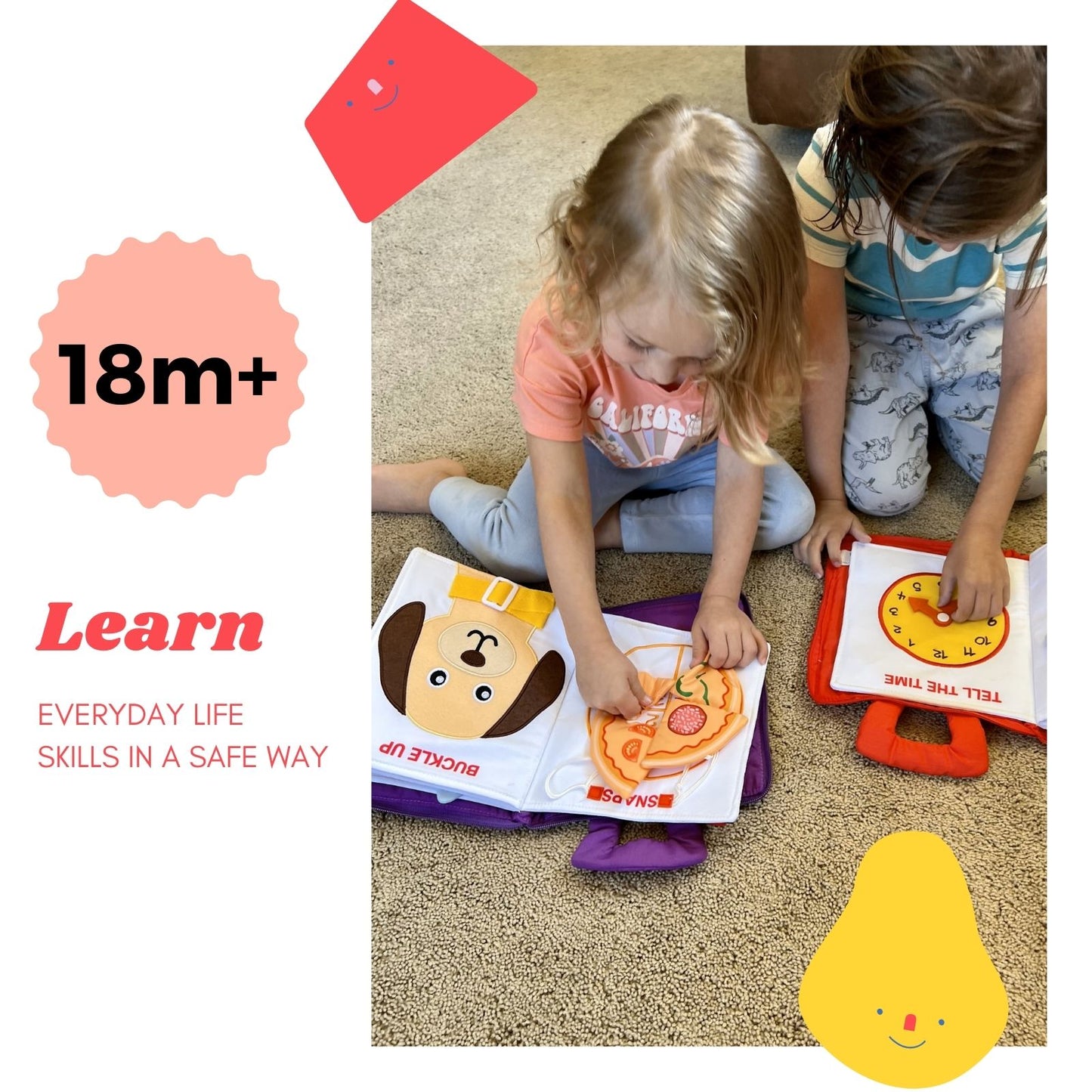 My Quiet Book for Toddlers [Orange & Blue]