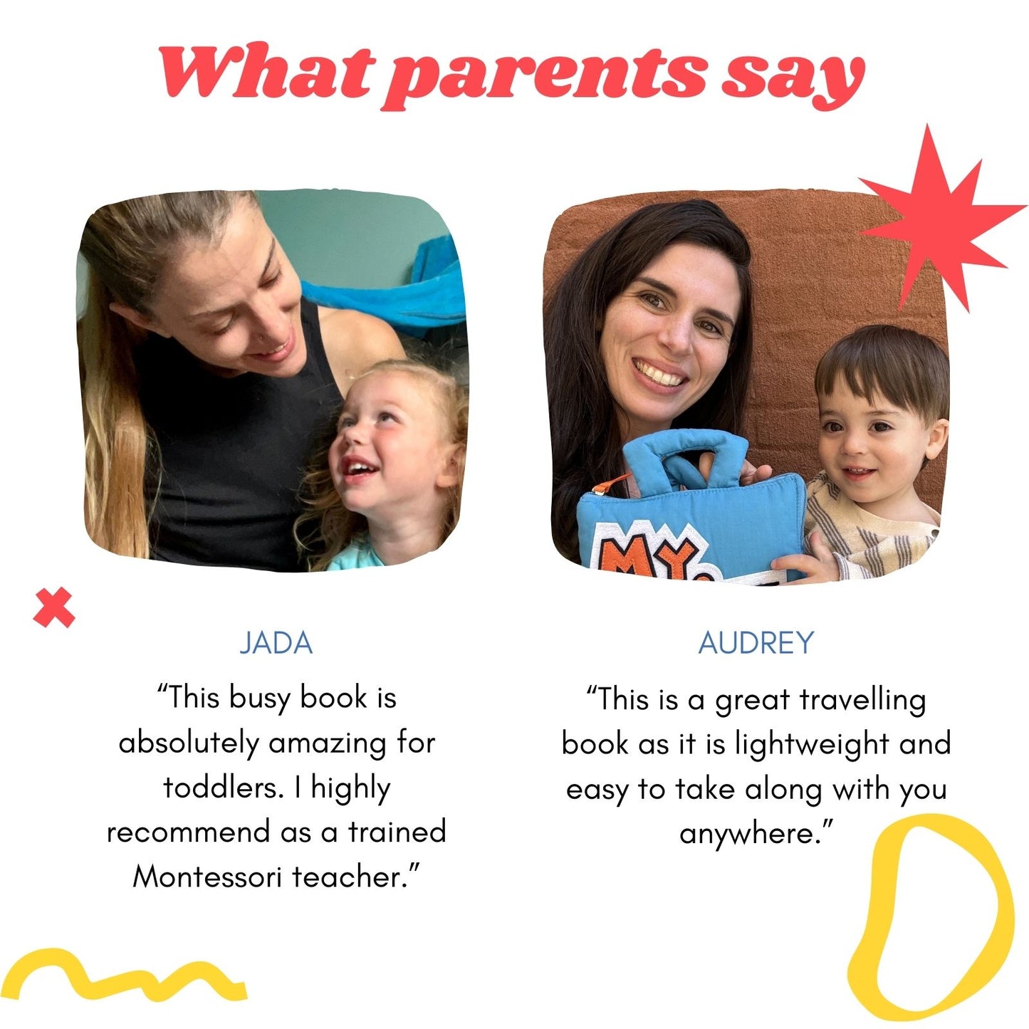 My Quiet Book for Toddlers [Orange & Blue]
